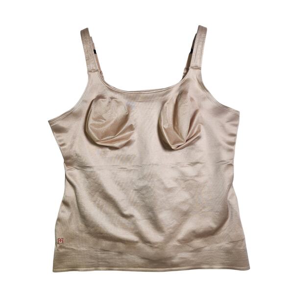 Ruby Ribbon Original Cami Sz 46 3XL Pale Tan Compression Shapewear Stretch #3022 - Picture 2 of 13